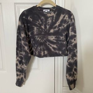 Cozy Cropped Tie Dye Sweater